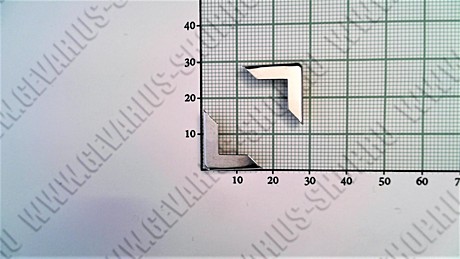 Уголки металл.Silver PS16 (уп-100шт)
