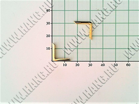 Уголки металл.Gold C15 (уп-100шт)