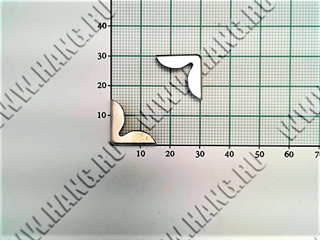 Уголки металл.Silver PH15 (уп-100шт)
